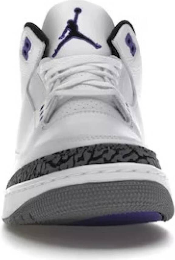 Jordan Donkere Iris Retro Sneakers voor Heren Wit Heren