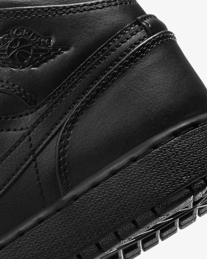 Jordan Triple Black Mid Top Sneakers Black Heren