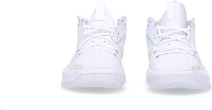 Jordan Witte Sneaker met Aqua Accenten White Heren