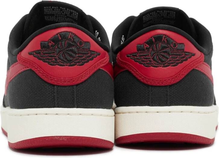 Jordan Zwarte Low QS 'Bred' Sneakers Black Heren