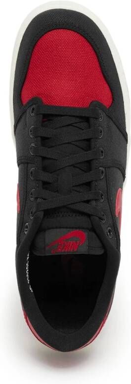 Jordan Zwarte Low QS 'Bred' Sneakers Black Heren