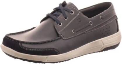 Josef Seibel Casual Veterschoenen Donkerblauw Blue Heren