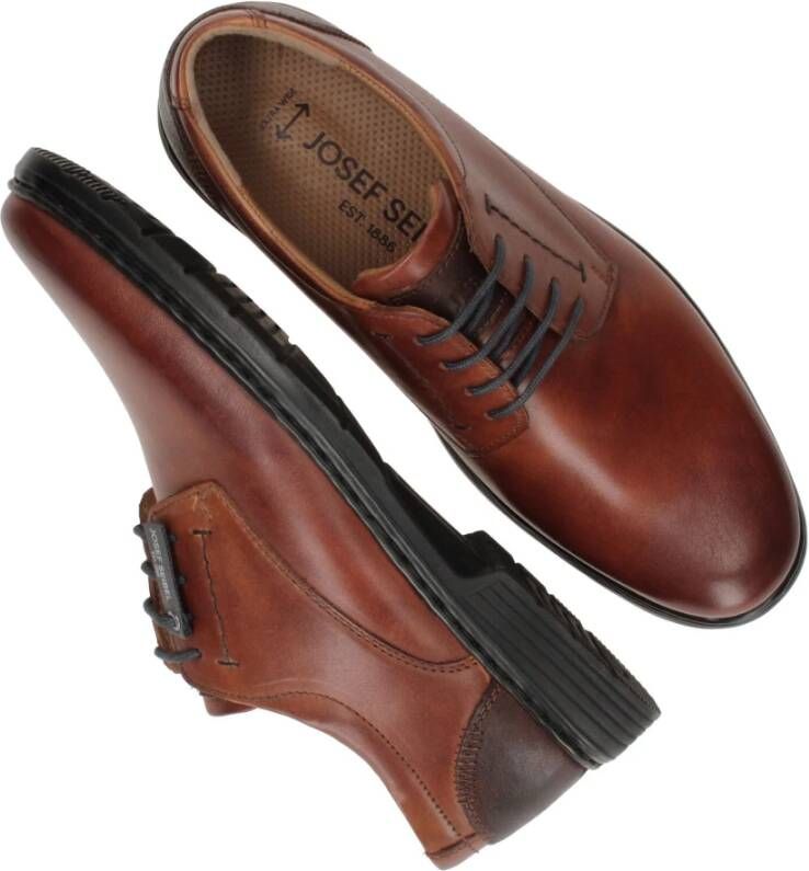 Josef Seibel Stijlvolle Alastair 01 Veterschoen Brown Heren