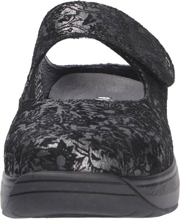 Joya Dames Leren Slippers Gray Dames