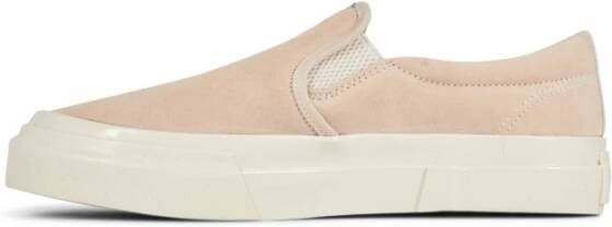 Junya Watanabe Witte Slip-On Sneakers Logo Rubber Beige Heren