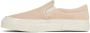 Junya Watanabe Witte Slip-On Sneakers Logo Rubber Beige Heren - Thumbnail 4