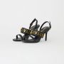 Just Cavalli Gouden logoslipper Black Dames - Thumbnail 2