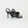 Just Cavalli Gouden logoslipper Black Dames - Thumbnail 3