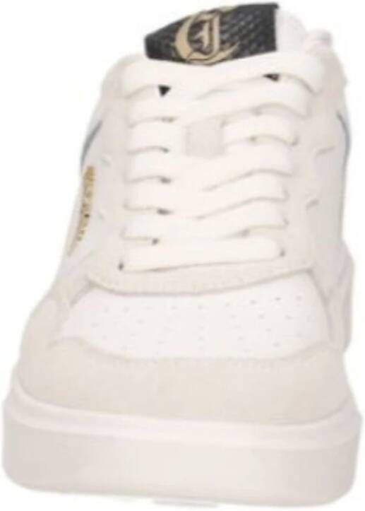 Just Cavalli Grainy Leather Heren Sneakers White Heren