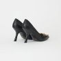 Just Cavalli Leren pumps met slangenlogo Black Dames - Thumbnail 3