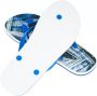 Just Cavalli Logo Mannen Flip-Flops Beachwear Schoenen Blue Heren - Thumbnail 5