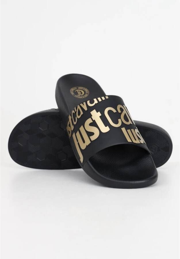 Just Cavalli Sliders Black Heren