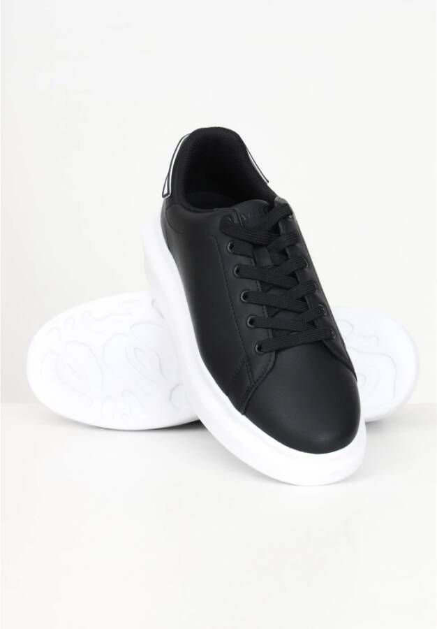 Just Cavalli Zwarte Sneakers met Logo Hiel Black Heren