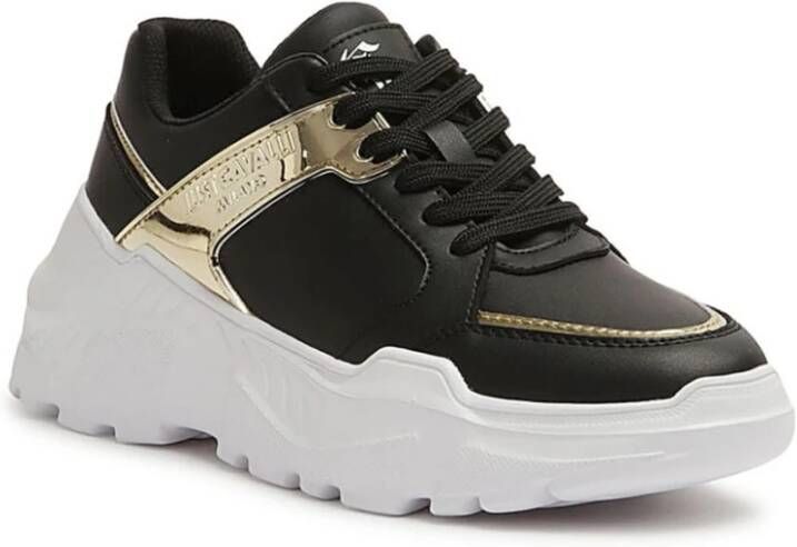 Just Cavalli Zwarte Sneakers voor Vrouwen Black Dames