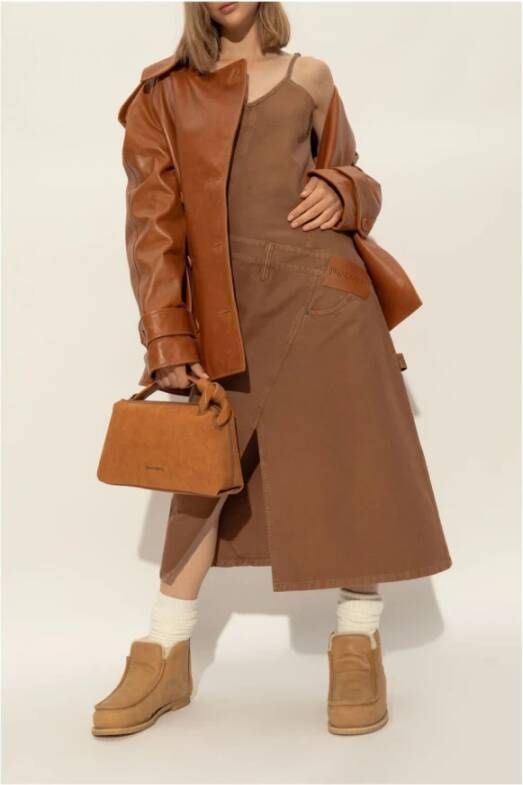 JW Anderson Beige Enkellaarzen voor Vrouwen Beige Dames