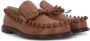 JW Anderson Bruine Leren Platte Schoenen met Strik Brown Heren - Thumbnail 2