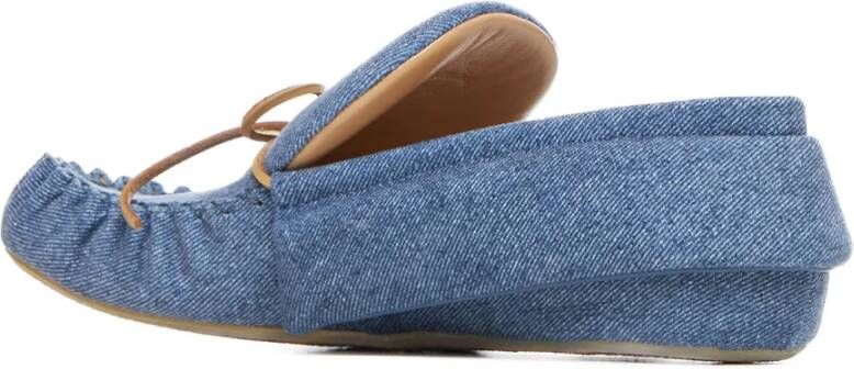 JW Anderson Denim Platte Schoenen Blue Heren