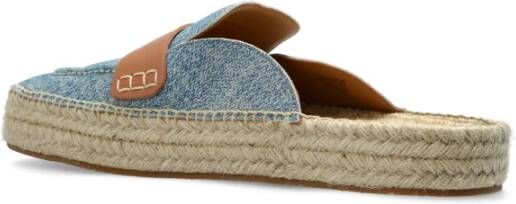 JW Anderson Denim Slides Blue Heren