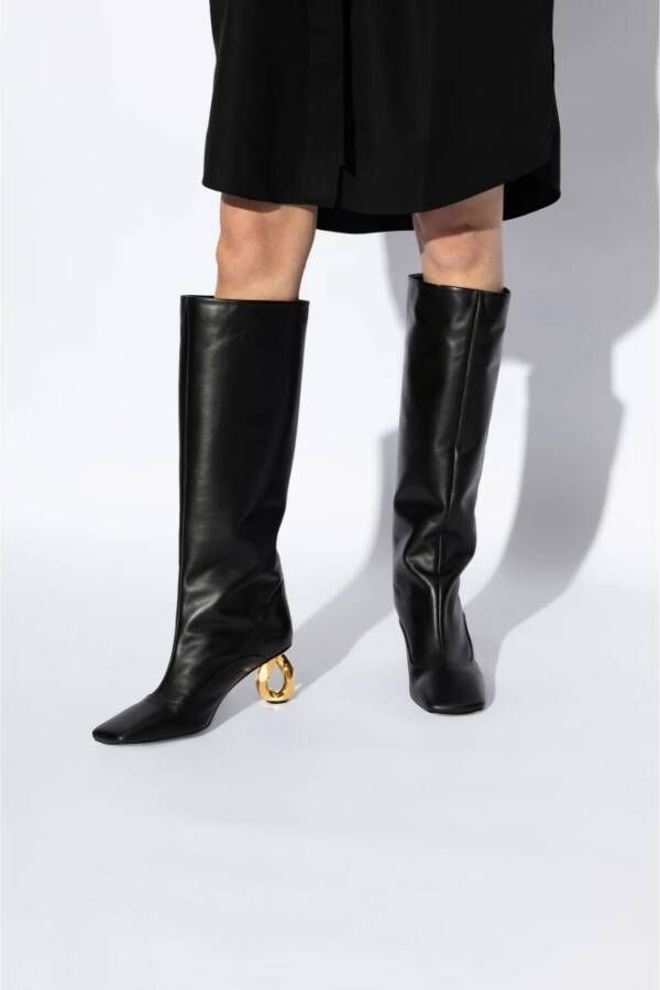 JW Anderson Gehakte laarzen 'Catena' Black Dames