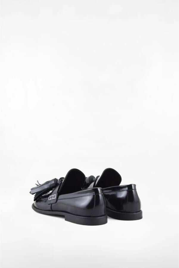 JW Anderson Kalfsleren Loafers Black Heren