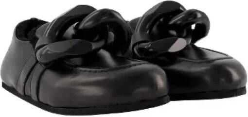 JW Anderson Leather flats Black Dames