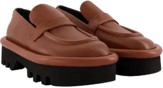 JW Anderson Leather flats Brown Dames