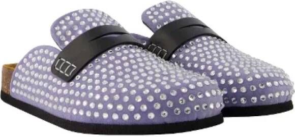 JW Anderson Leather flats Purple Dames