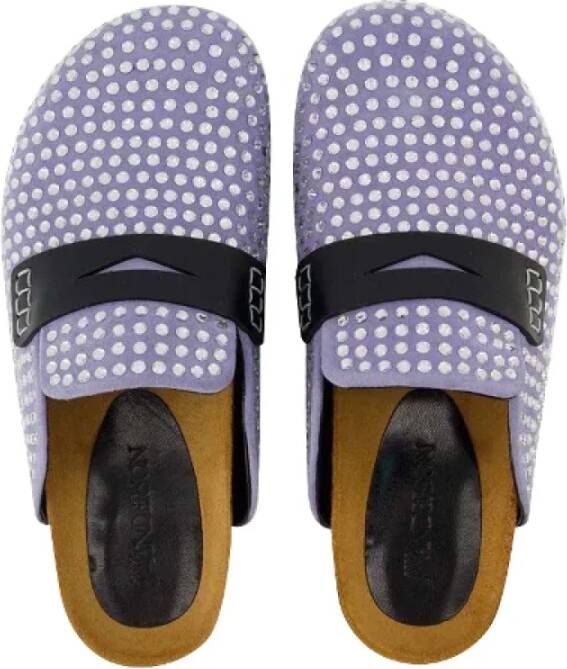 JW Anderson Leather flats Purple Dames