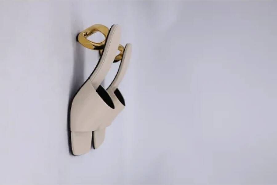 JW Anderson Leather mules Beige Dames