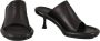 JW Anderson Zwarte Leren Bumper-Tube 100mm Muiltjes met Hak Black Dames - Thumbnail 2