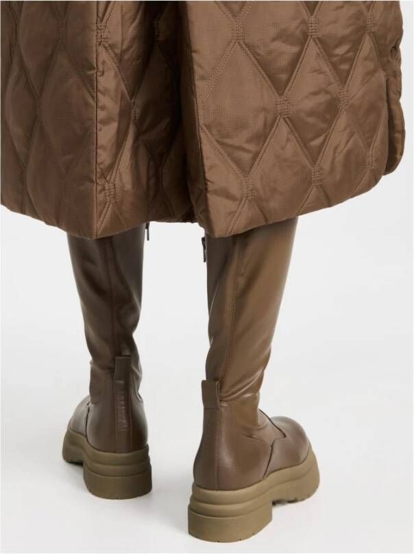 JW Anderson Militair Groene Kniehoge Laarzen Brown Dames