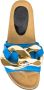 JW Anderson Platte leren sandalen met gouden hardware Blue Dames - Thumbnail 5