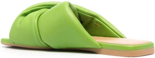 JW Anderson Platte Twist Sandaal Green Dames