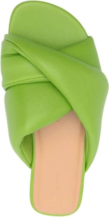 JW Anderson Platte Twist Sandaal Green Dames