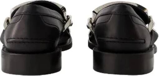 JW Anderson Pre-owned Leather flats Black Dames