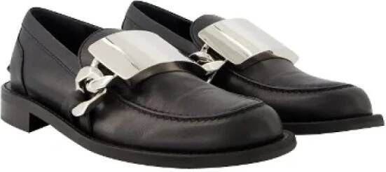 JW Anderson Pre-owned Leather flats Black Dames