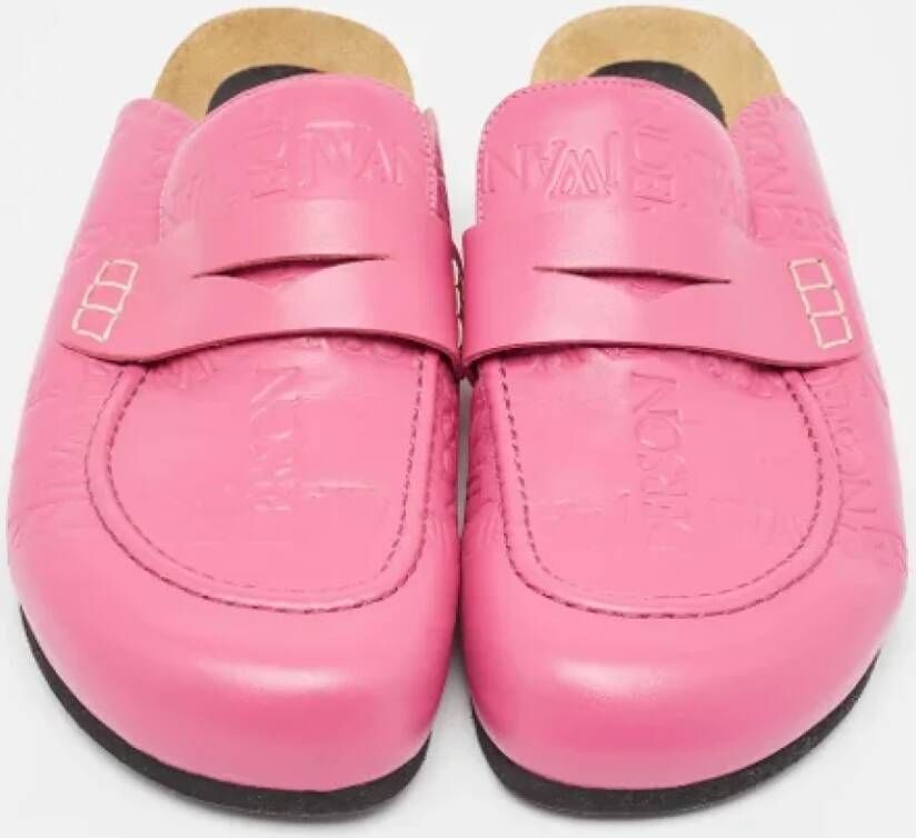 JW Anderson Pre-owned Leather flats Pink Heren