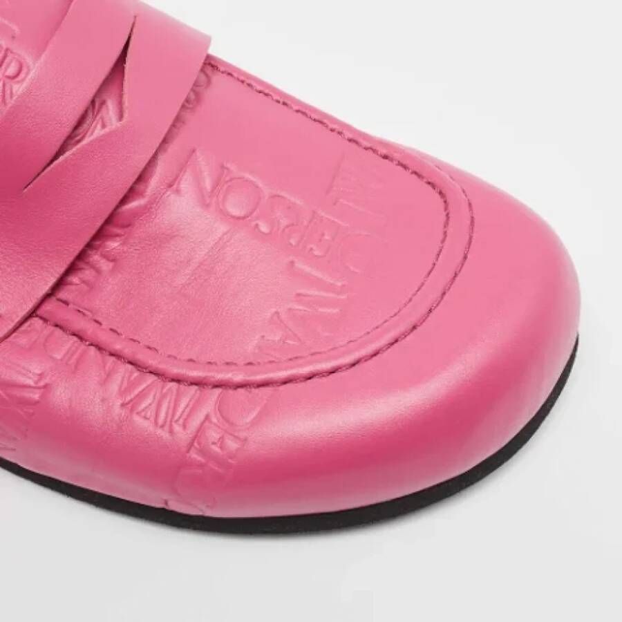 JW Anderson Pre-owned Leather flats Pink Heren