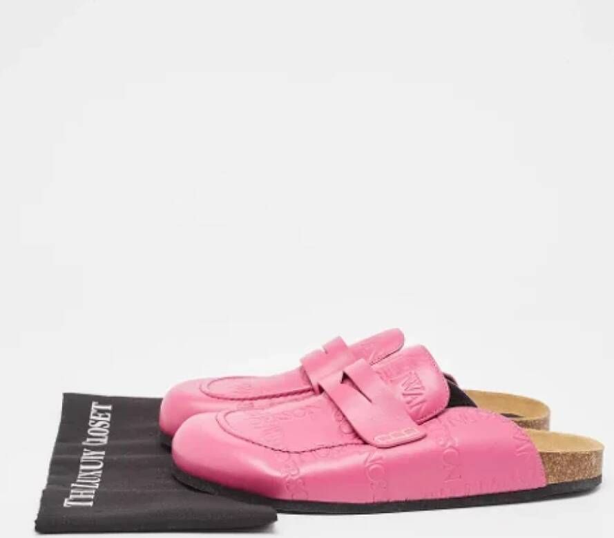 JW Anderson Pre-owned Leather flats Pink Heren