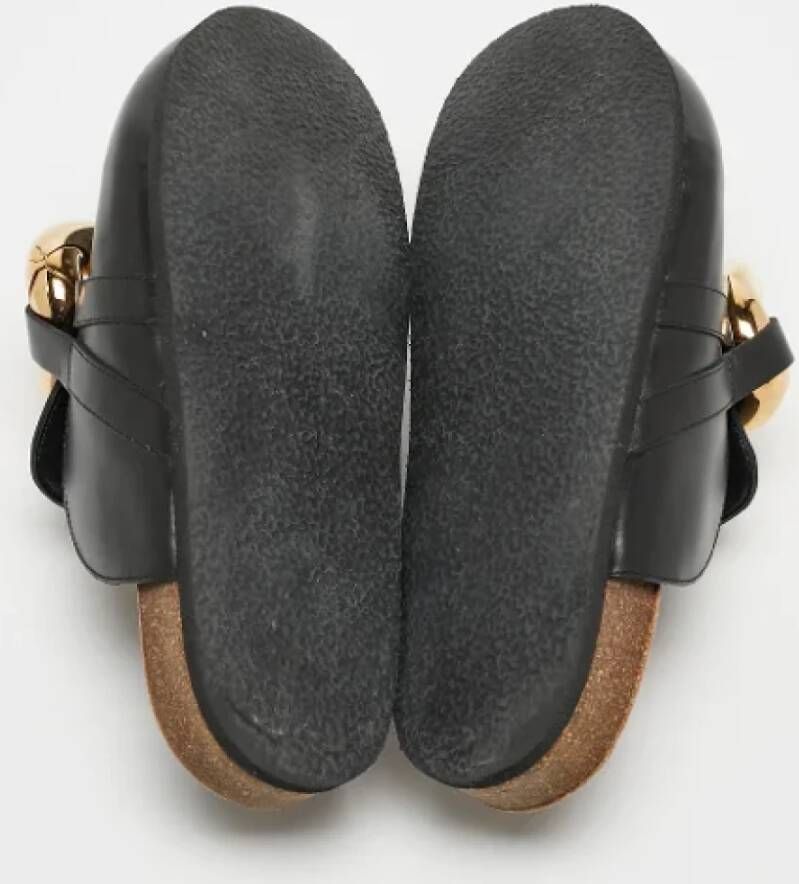 JW Anderson Pre-owned Leather mules Black Dames