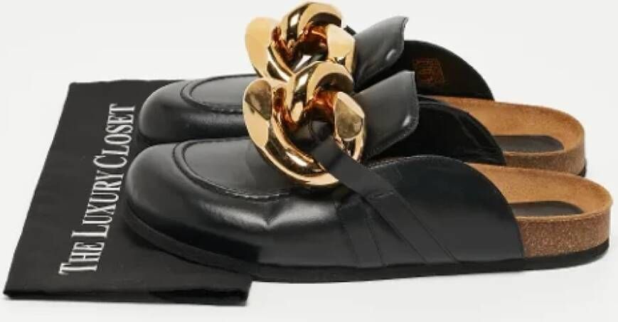 JW Anderson Pre-owned Leather mules Black Dames