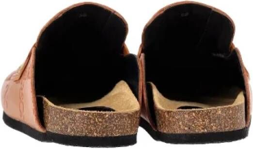 JW Anderson Pre-owned Leather mules Brown Dames