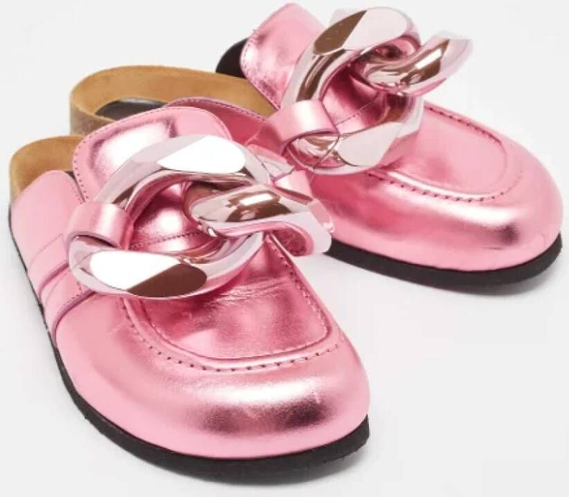 JW Anderson Pre-owned Leather mules Pink Dames