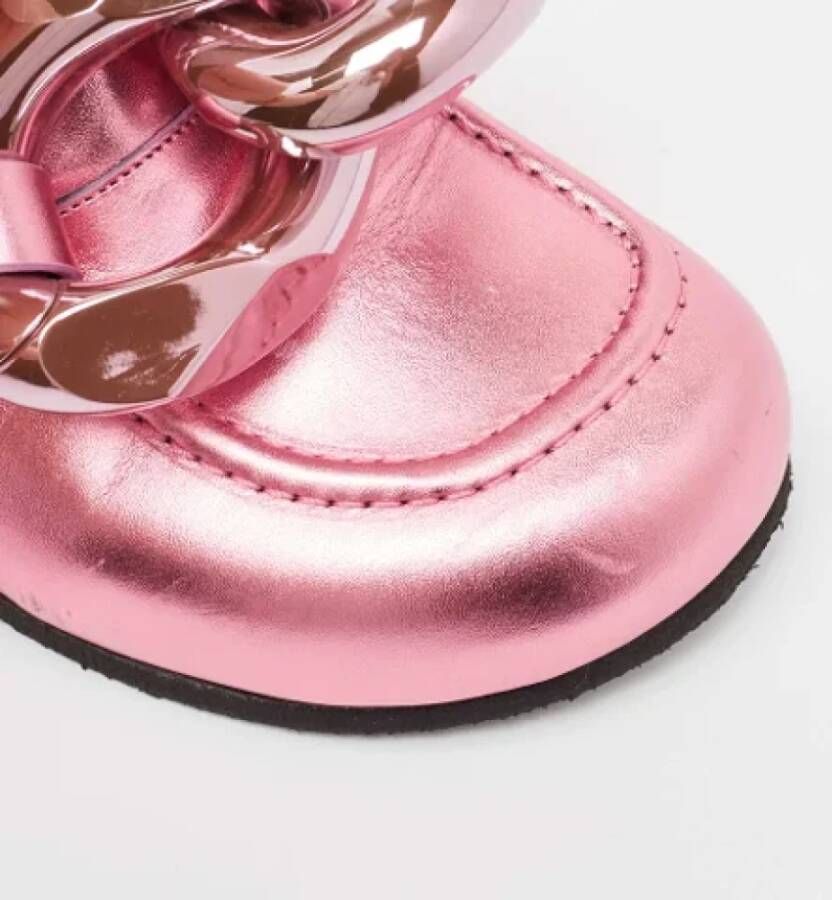 JW Anderson Pre-owned Leather mules Pink Dames