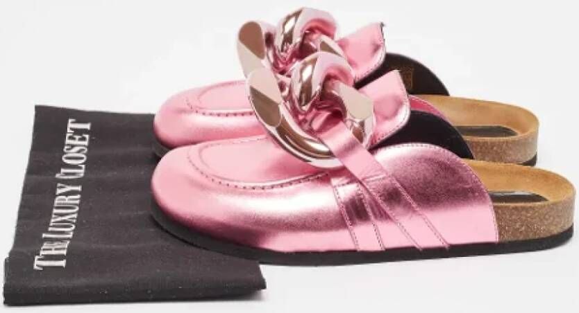 JW Anderson Pre-owned Leather mules Pink Dames