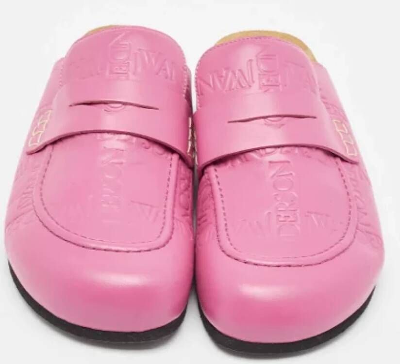 JW Anderson Pre-owned Leather mules Pink Heren