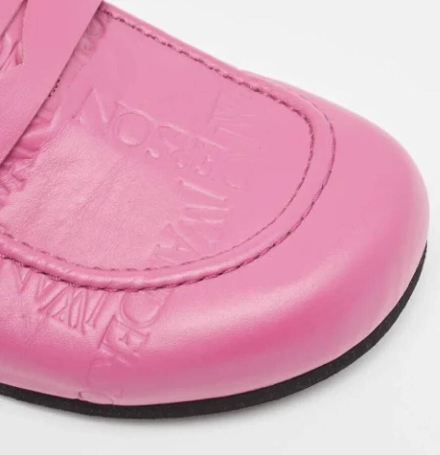 JW Anderson Pre-owned Leather mules Pink Heren