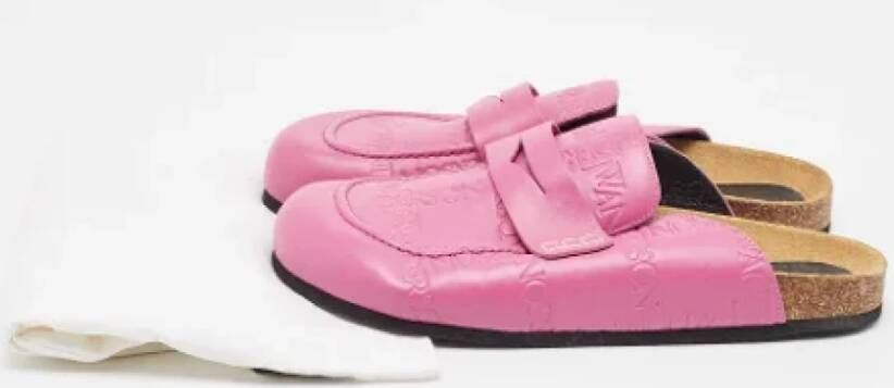 JW Anderson Pre-owned Leather mules Pink Heren