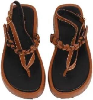 JW Anderson Pre-owned Leather sandals Brown Dames