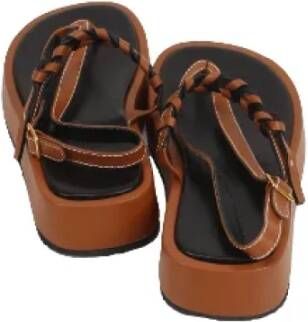 JW Anderson Pre-owned Leather sandals Brown Dames